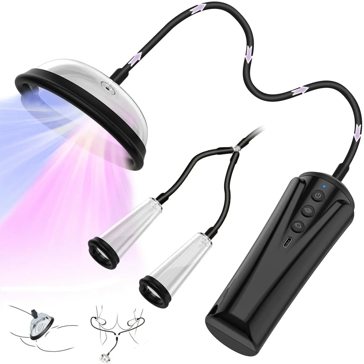Automatic Vacuum Vagina Pump Adult Sex Toys for Women Nipple Pussy Sucker Clitoral Pump with 6 Powerful Mode Female Masturbation