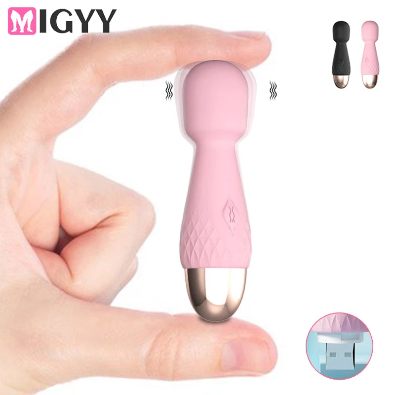 Mini Magic Wand Vibrators for Women Clitoris Stimulator AV Stick G Spot Massager Female Masturbator Adult Sex Toys for Woman