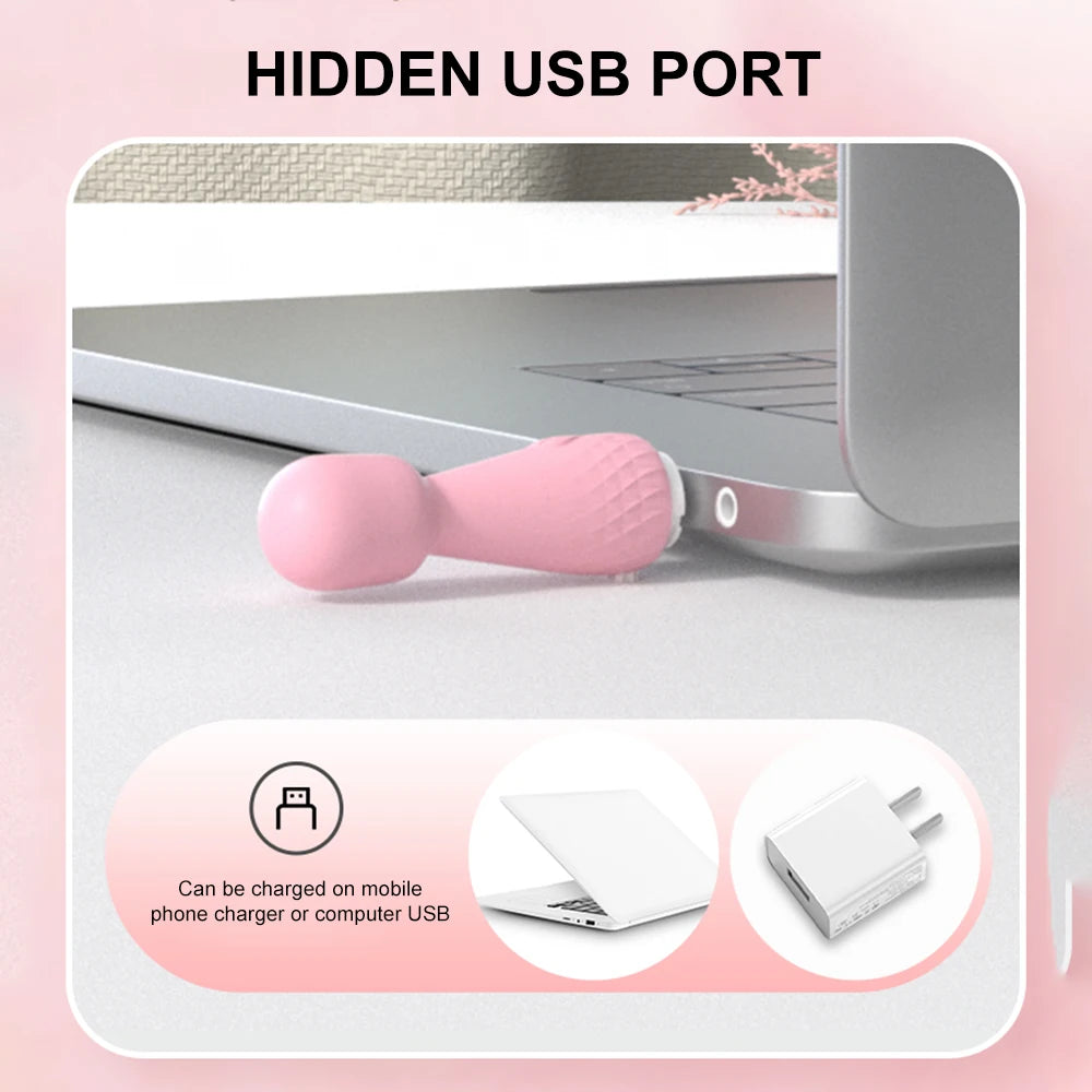 Mini Magic Wand Vibrators for Women Clitoris Stimulator AV Stick G Spot Massager Female Masturbator Adult Sex Toys for Woman