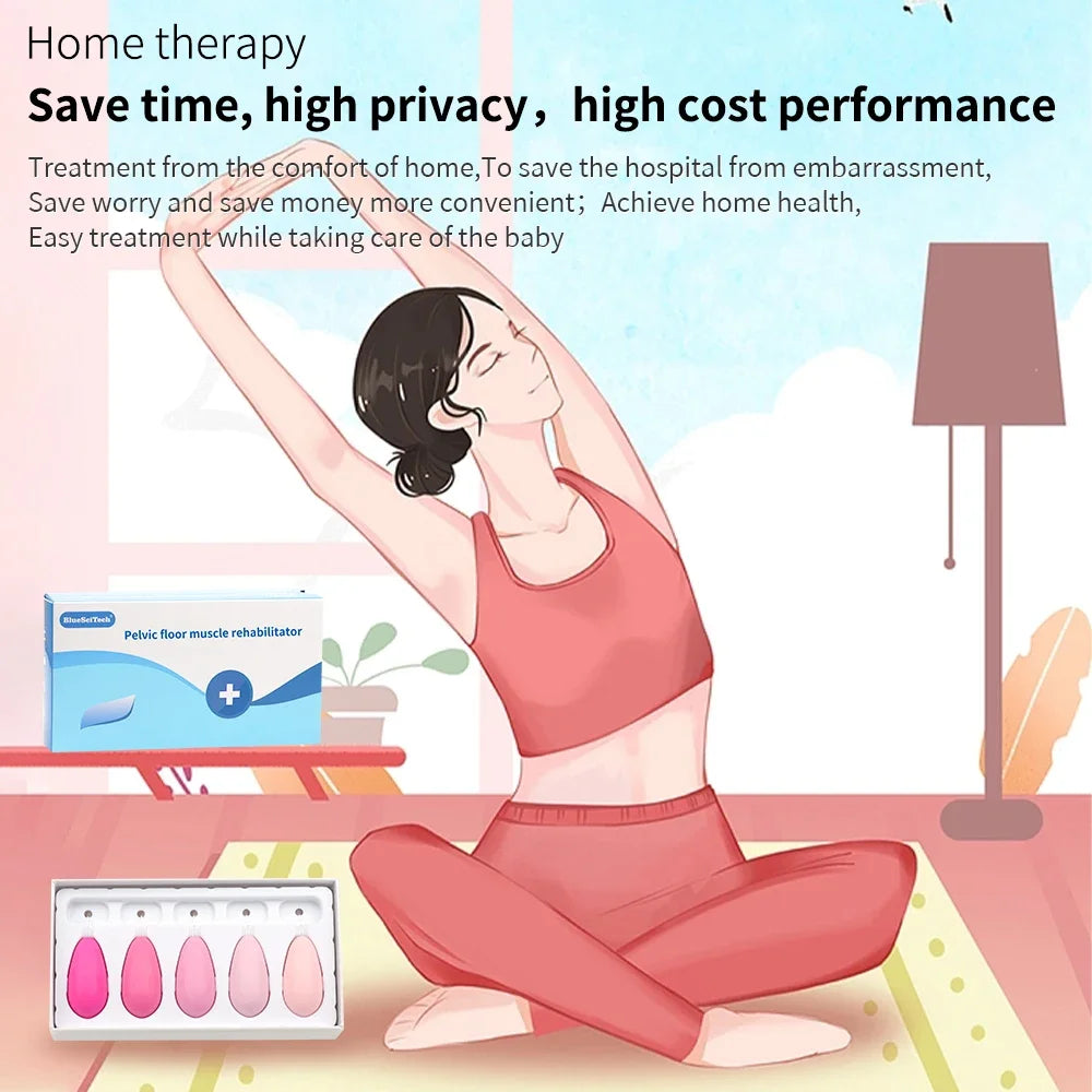 Women's Pelvic Floor Strengthening Exercise Devices Doctor Recommended Weights and Control Training Kit Beginners Kegel Balls