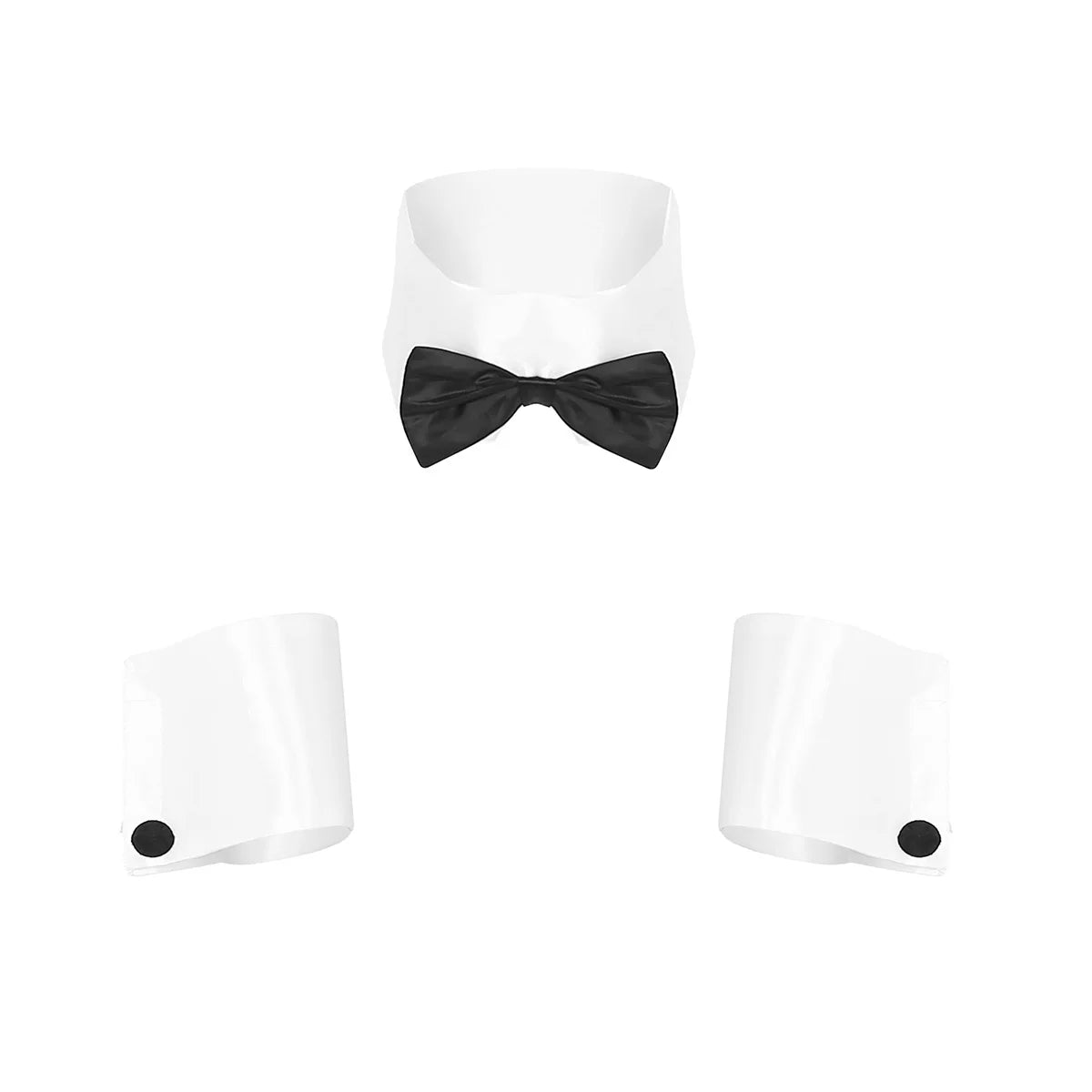 Cosplay Men Sexy Lingerie Set Waiter Stage Dancer Costumes Sexy Leather Crotchless Underwear Role Play Uniforms Nightclub Outfit