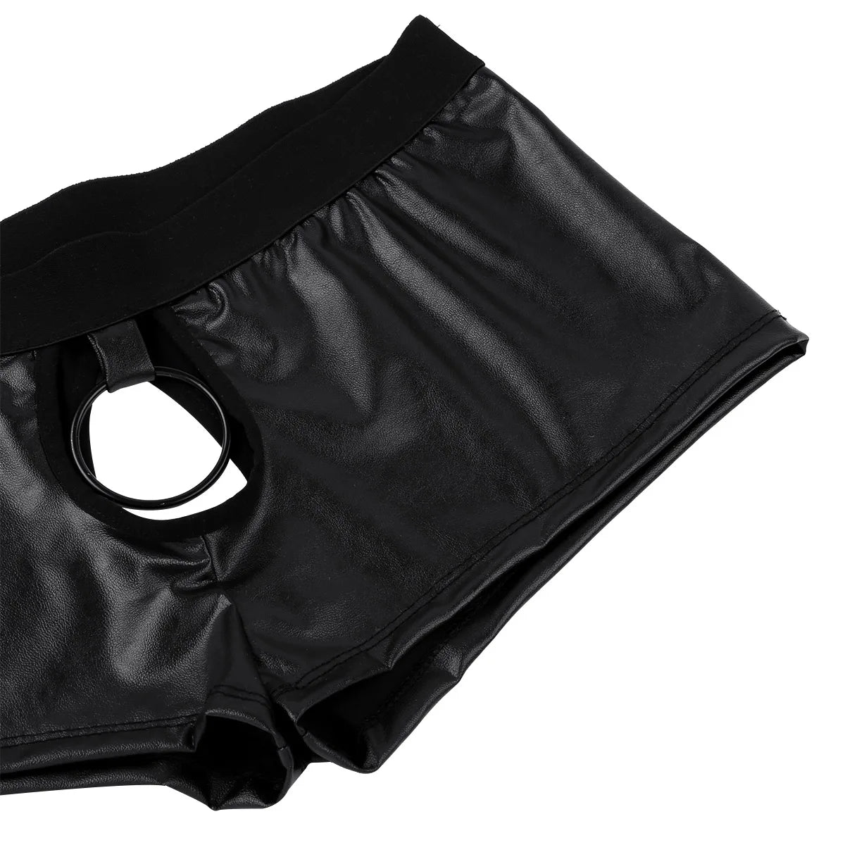 Cosplay Men Sexy Lingerie Set Waiter Stage Dancer Costumes Sexy Leather Crotchless Underwear Role Play Uniforms Nightclub Outfit