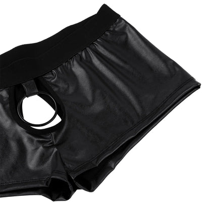 Cosplay Men Sexy Lingerie Set Waiter Stage Dancer Costumes Sexy Leather Crotchless Underwear Role Play Uniforms Nightclub Outfit