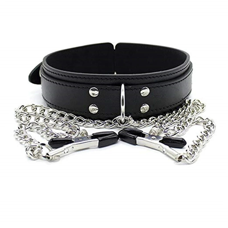 Restraint Handcuffs Neck Sex Collar Leash Bedroom Flirting BDSM Slave Sex Toys For Women Couples Games No Anal Plug Sexy Toys