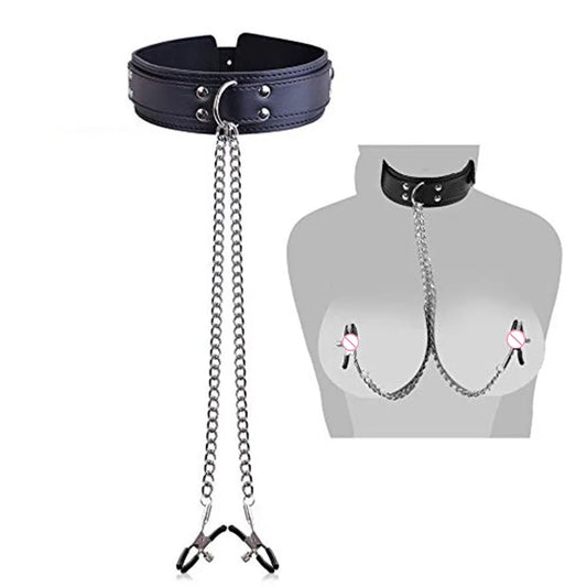 Restraint Handcuffs Neck Sex Collar Leash Bedroom Flirting BDSM Slave Sex Toys For Women Couples Games No Anal Plug Sexy Toys