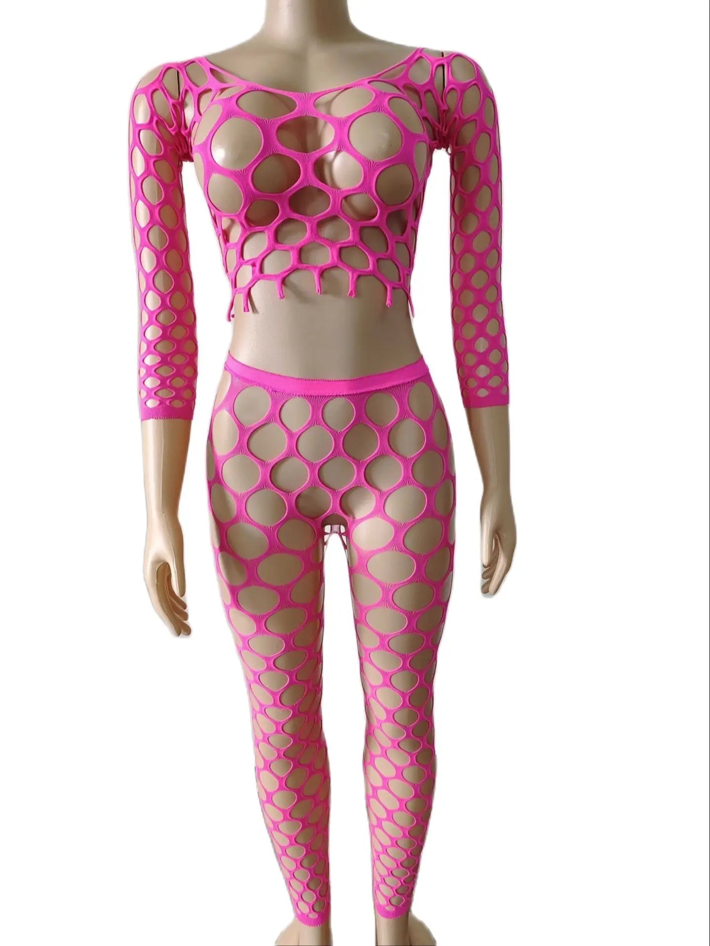 SexyGirl's Exotic Pole Dance Wear  Stretchy Erotic Lingerie Bodysuit Porno Split Nightbar Stripper Gogo Dancer Bdsm   Costumes