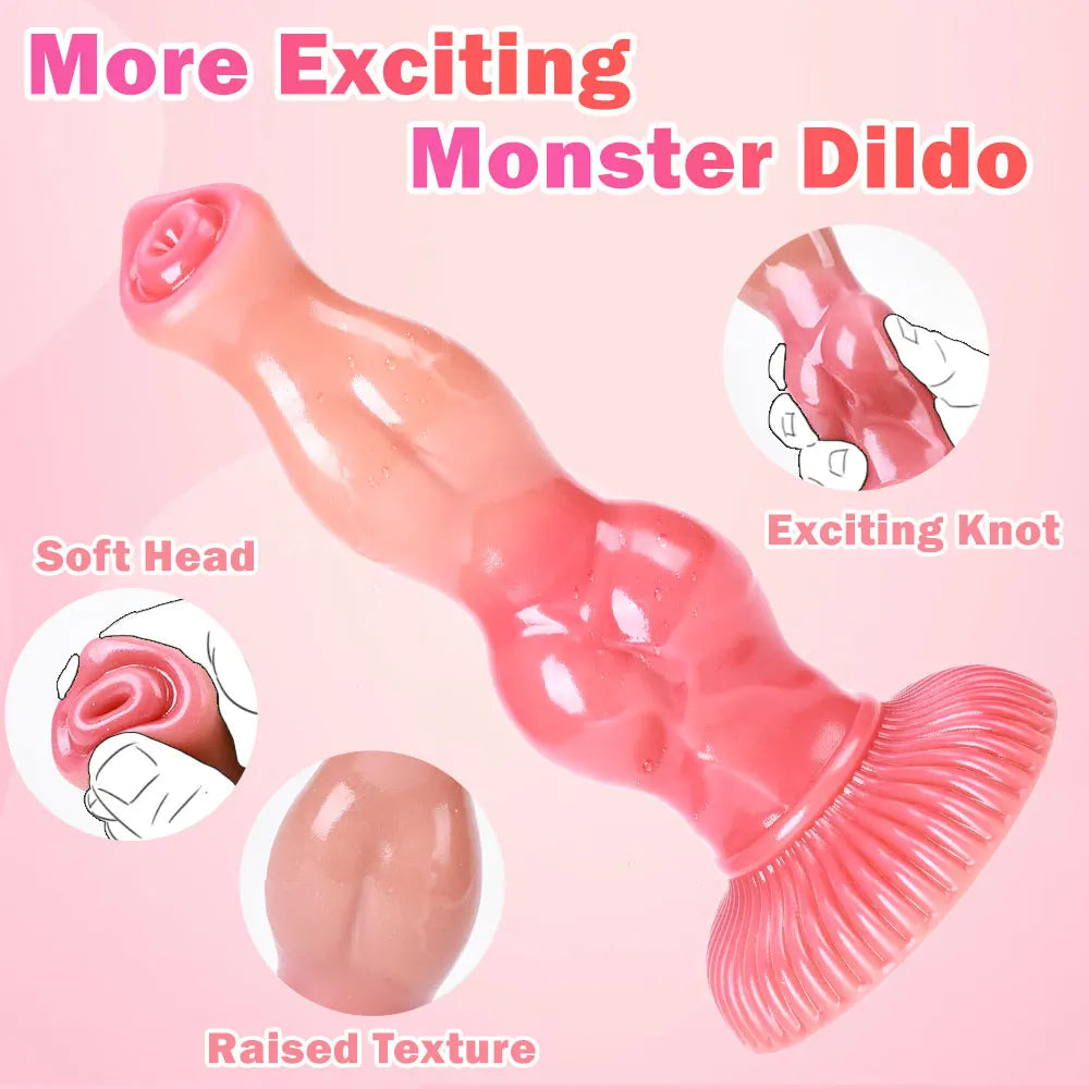 Fantastic Animal Realistic Dildo Monster Knot Anal Plug Big Suction Cup Penetration Dildos Sex Toys For Women/Men Adult Supplies