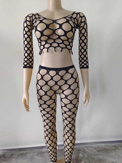 SexyGirl's Exotic Pole Dance Wear  Stretchy Erotic Lingerie Bodysuit Porno Split Nightbar Stripper Gogo Dancer Bdsm   Costumes