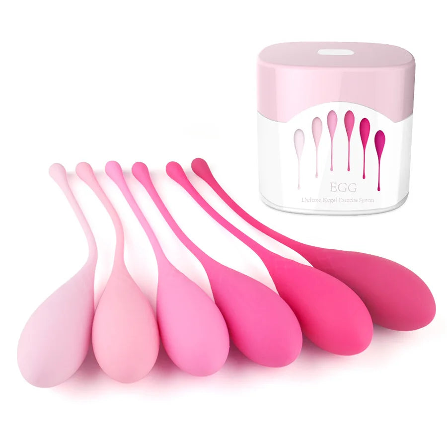 Kegel Ball Chinese Waterproof Silicone Vaginal Tightening Balls Set Pelvic Floor Muscle Exercises Ben wa Balls Sex Toy for Women