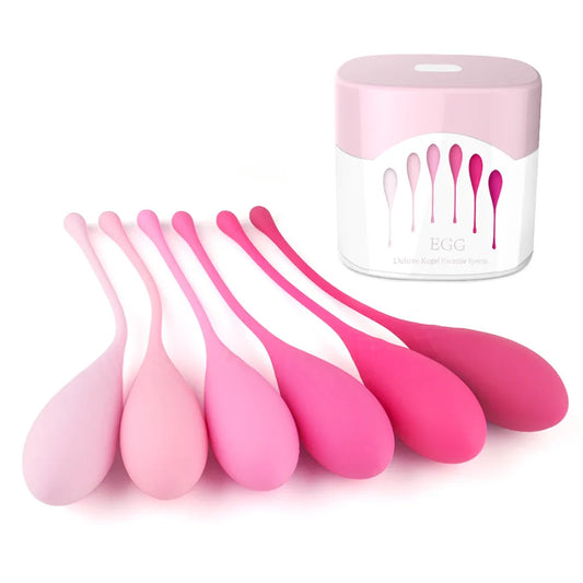 Kegel Ball Chinese Waterproof Silicone Vaginal Tightening Balls Set Pelvic Floor Muscle Exercises Ben wa Balls Sex Toy for Women