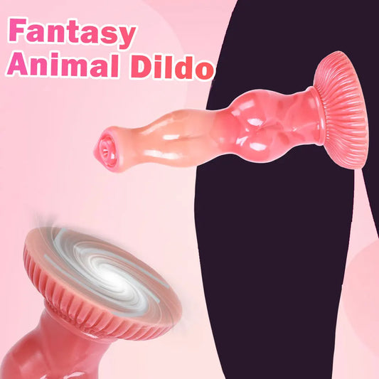 Fantastic Animal Realistic Dildo Monster Knot Anal Plug Big Suction Cup Penetration Dildos Sex Toys For Women/Men Adult Supplies