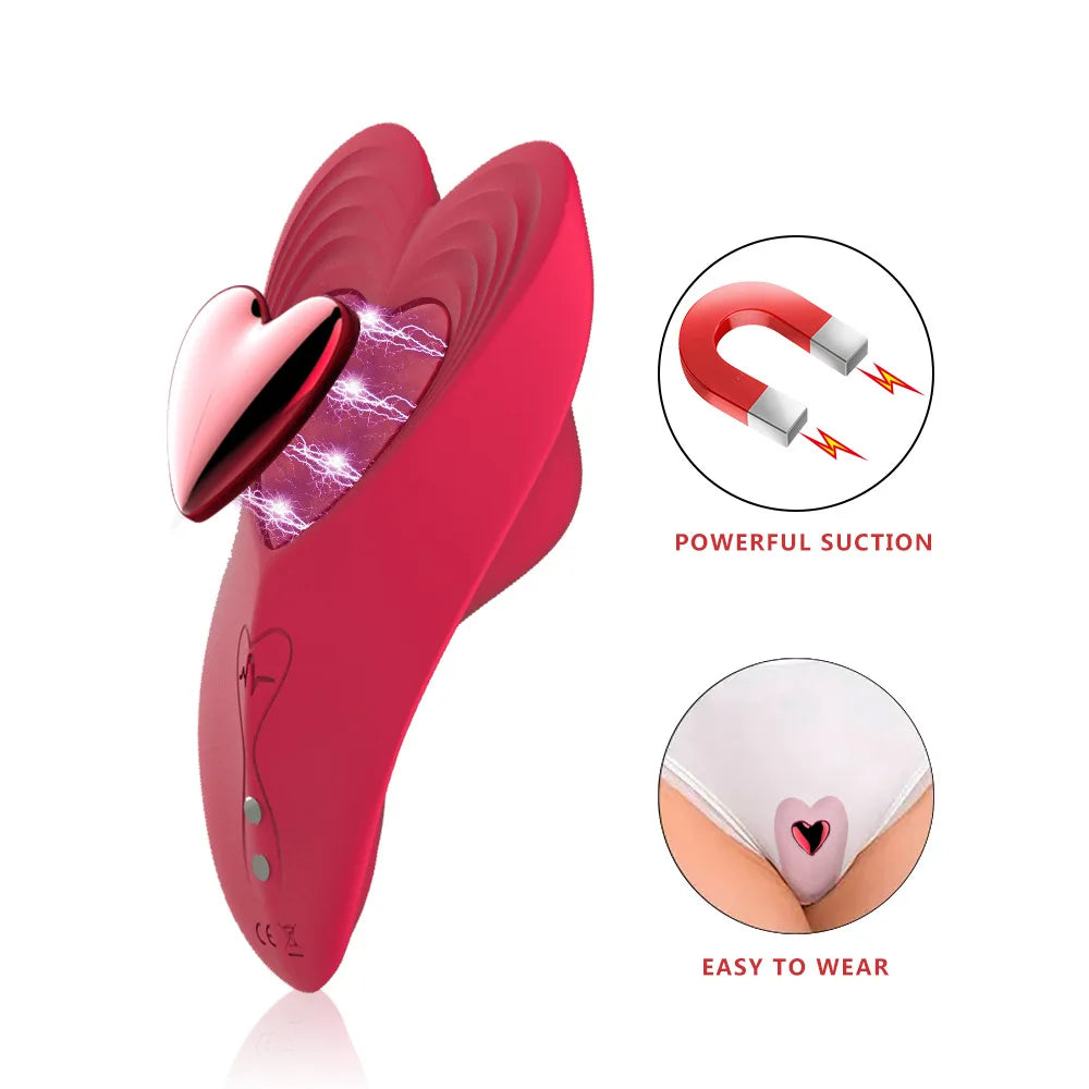 Wearable Panty Vibrator for Women Strong Magnetic Clip App Control Butterfly Clitoral Vibrating Female Masturbator Adult Sex Toy