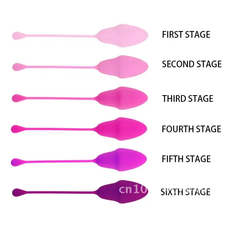 6PCS Medical Silicone Kegel Balls set for women vaginal Muscle Tighten Exercise Dumbbell Geisha kegel Exerciser vaginal ball