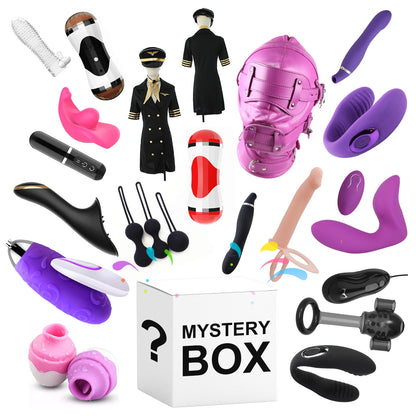 Super surprise mystery lucky box rotating male masturbator sex toys for men women