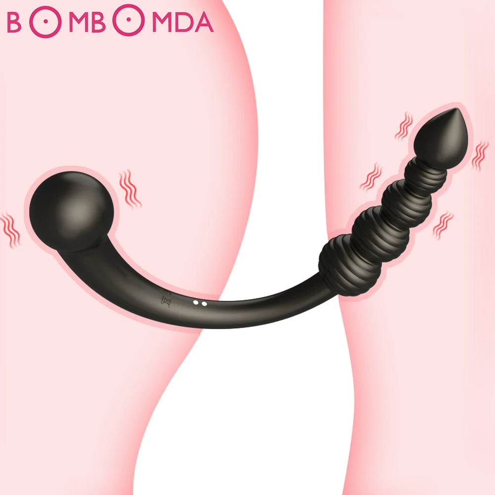 Strap-on Dildo Vibrators for Couples 10 Speed Vibration Strapon For Lesiban Double-heads Stimulator Adult Anal Sex Toy For Women