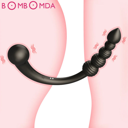 Strap-on Dildo Vibrators for Couples 10 Speed Vibration Strapon For Lesiban Double-heads Stimulator Adult Anal Sex Toy For Women