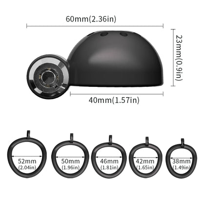 ABS Chastity Cage with 5 Rings Cock Cage Adult Sex Toy Penis Bondage Urethral Lock with Plug Male Cuckold Erotic Couple BDSM Toy