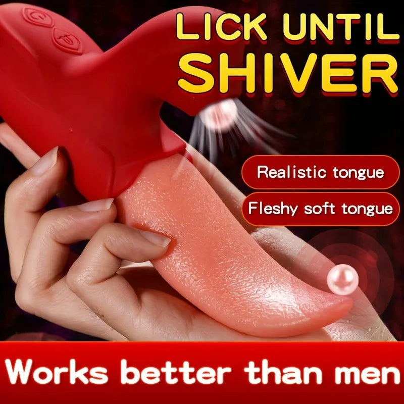 Sucker Vibrator For Women Double Stimulation Clitoris Stimulator Licking Vagina G Spot Masturbator Adult Sex Toys 18+ Vibrators