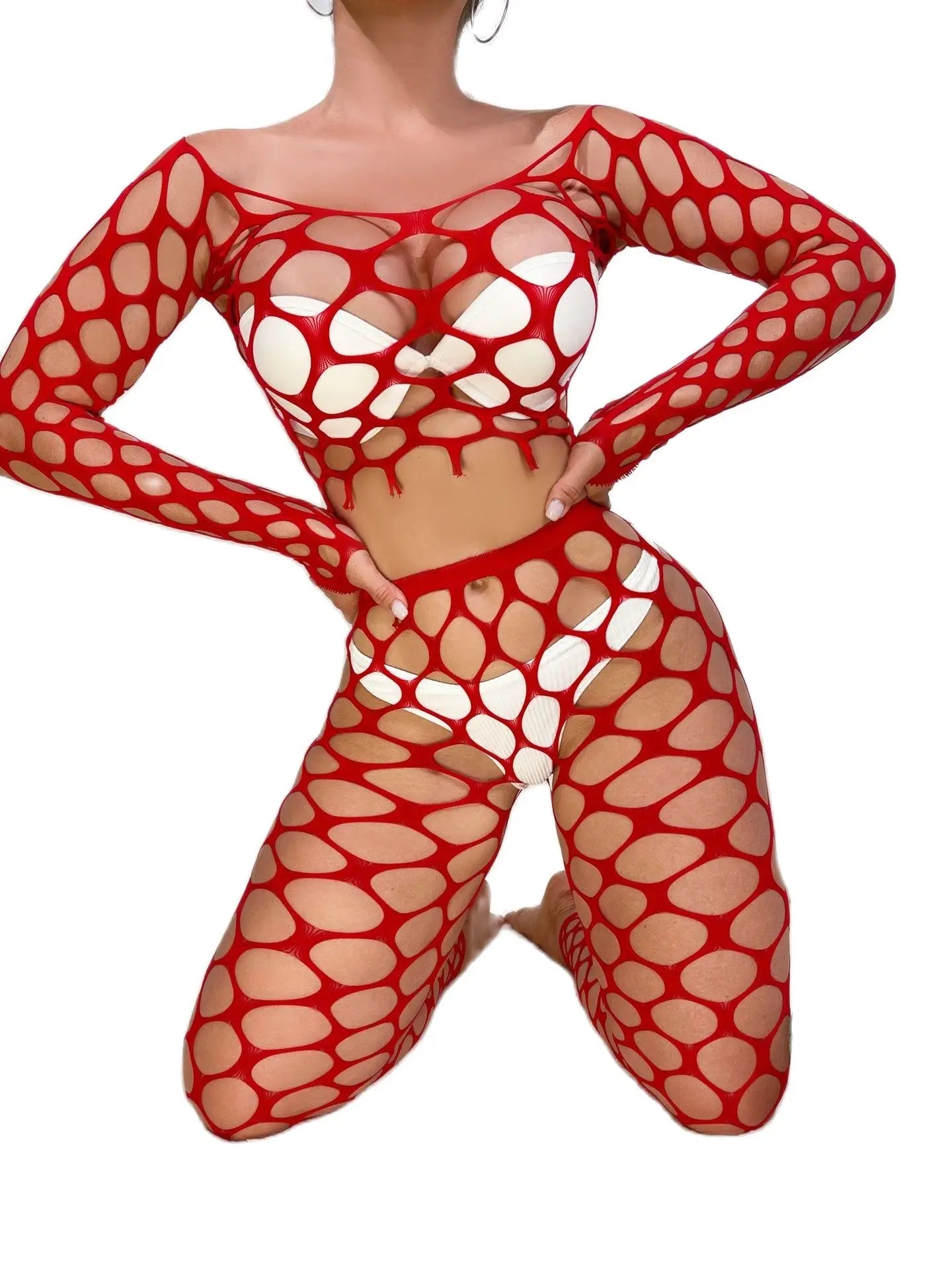 SexyGirl's Exotic Pole Dance Wear  Stretchy Erotic Lingerie Bodysuit Porno Split Nightbar Stripper Gogo Dancer Bdsm   Costumes