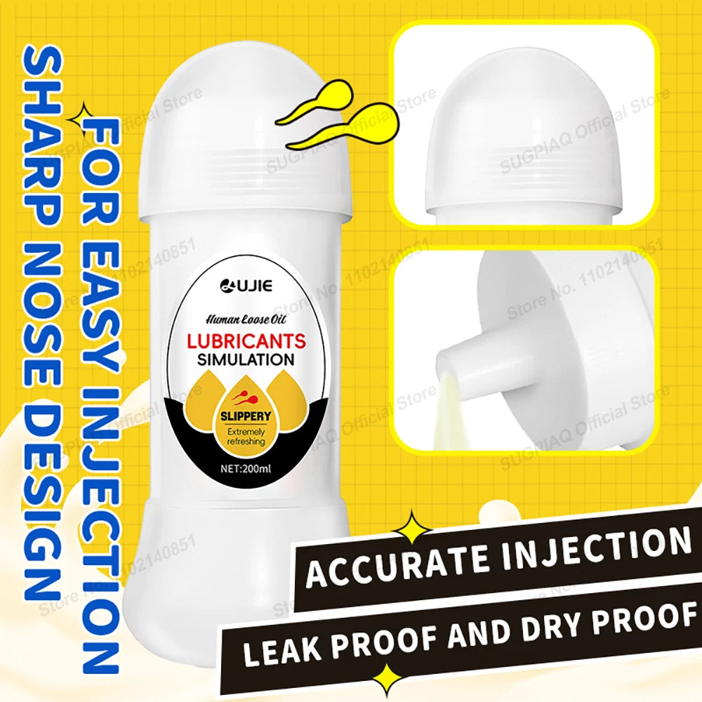 Realistic Semen Lube Premium Water-Based Lubricant for Women Men Couples Adult Sex Toys White Sex Lubricant Comfort Lubricants