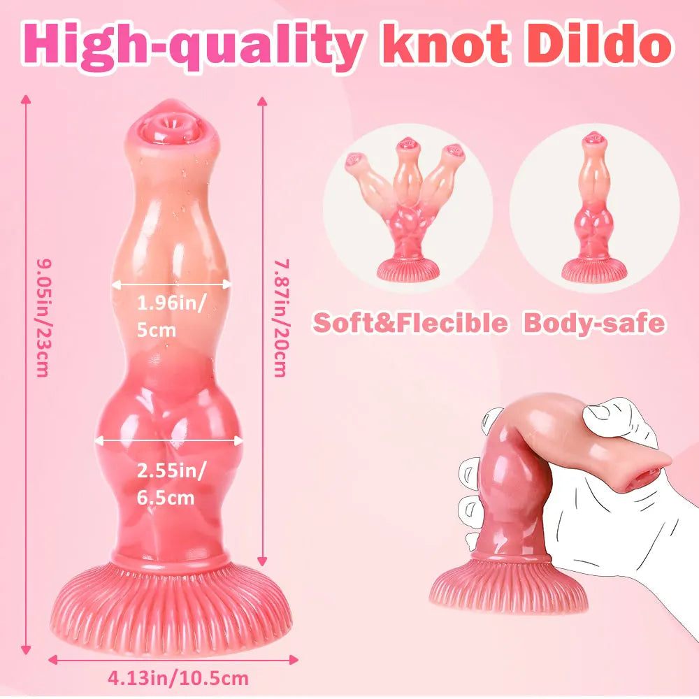 Fantastic Animal Realistic Dildo Monster Knot Anal Plug Big Suction Cup Penetration Dildos Sex Toys For Women/Men Adult Supplies
