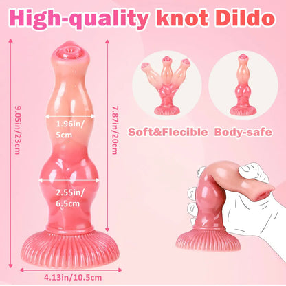 Fantastic Animal Realistic Dildo Monster Knot Anal Plug Big Suction Cup Penetration Dildos Sex Toys For Women/Men Adult Supplies