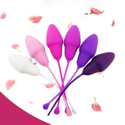 6PCS Medical Silicone Kegel Balls set for women vaginal Muscle Tighten Exercise Dumbbell Geisha kegel Exerciser vaginal ball