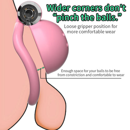 ABS Chastity Cage with 5 Rings Cock Cage Adult Sex Toy Penis Bondage Urethral Lock with Plug Male Cuckold Erotic Couple BDSM Toy