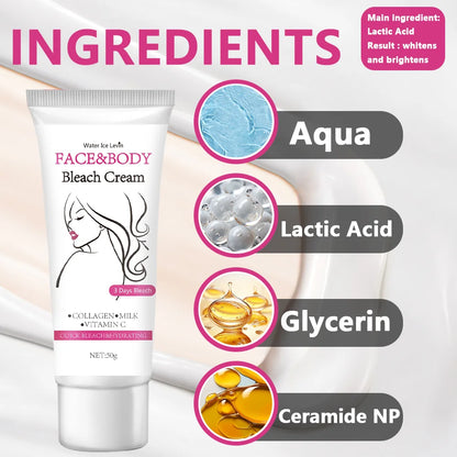 Brightening Cream For Intimate Parts Body Knees Remove Dull Pigments Brighten Serum Elbows Knuckles Lightening Skin Care Product