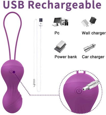4pcs Kegel Exercise Vagina Balls Vibrator Remote Control Trainer Beginners Shrink Massage Ball Vibrating Eggs Sex Toys For Women