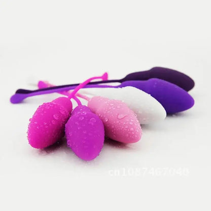 6PCS Medical Silicone Kegel Balls set for women vaginal Muscle Tighten Exercise Dumbbell Geisha kegel Exerciser vaginal ball