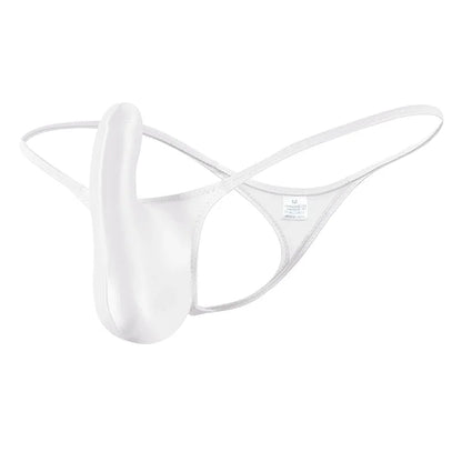 YAULAANG Sexy men's gloss gay underwear oily G-Strings thong Shiny low-waisted High Elasticity mens lingerie