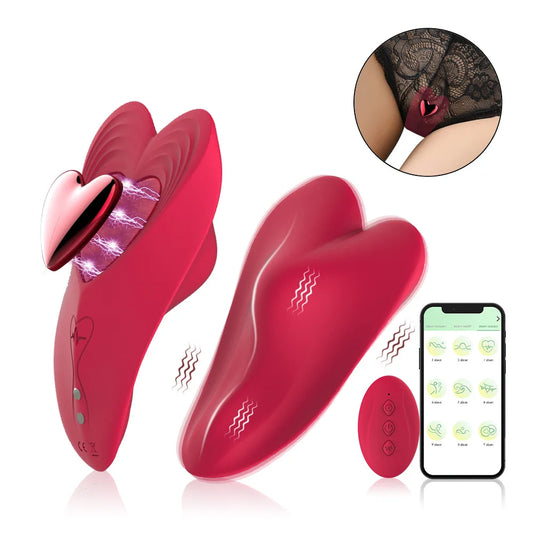 Wearable Panty Vibrator for Women Strong Magnetic Clip App Control Butterfly Clitoral Vibrating Female Masturbator Adult Sex Toy