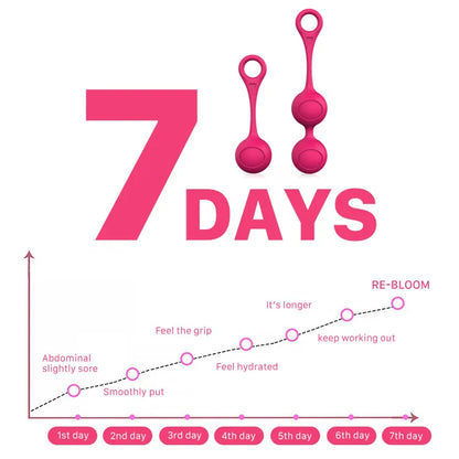 Kegel Exercises Muscle Massager Balls Beginner Tightening Training System for Women Pelvic Weight Training Ben Wa Balls