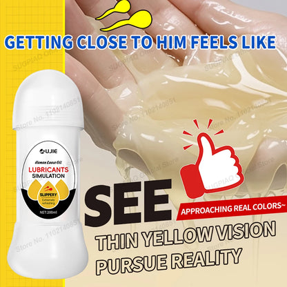 Realistic Semen Lube Premium Water-Based Lubricant for Women Men Couples Adult Sex Toys White Sex Lubricant Comfort Lubricants